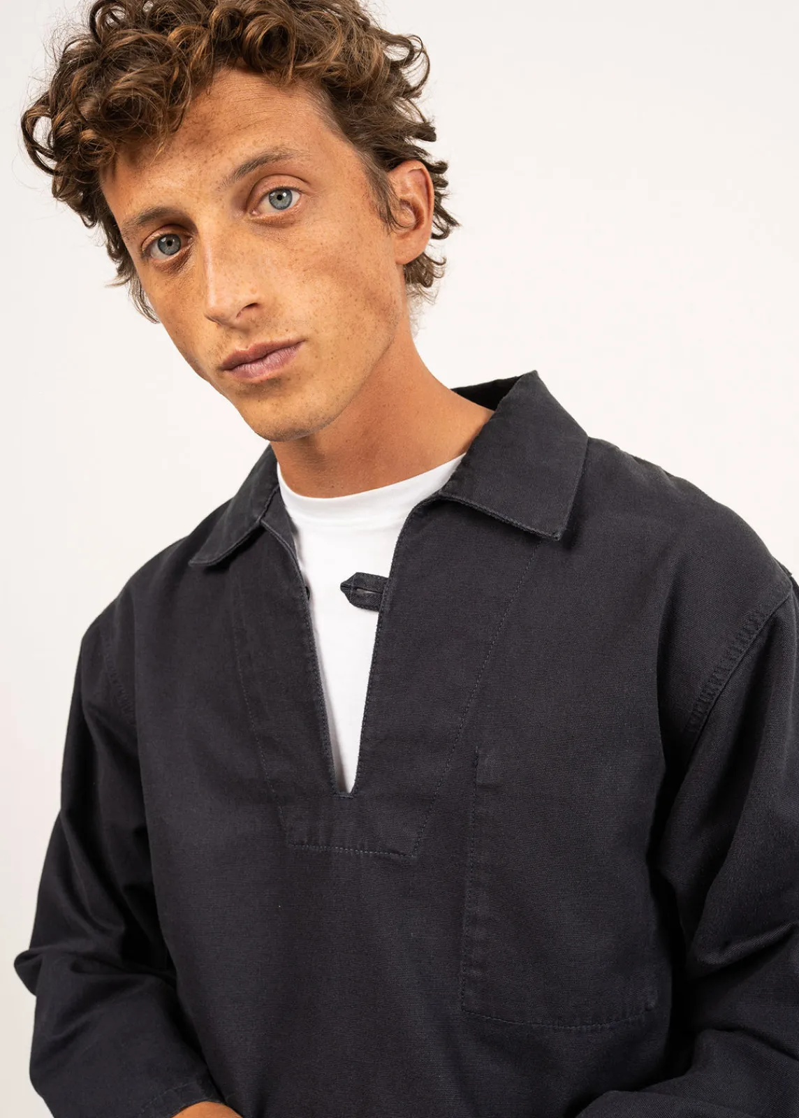 Saint James Shell Jackets & Raincoats*Nemo authentic sailor smock Marine