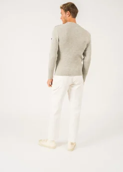 Saint James Sailor Jumpers|Sailor Jumpers*Paris plain sailor jumper Grisclair/ecru