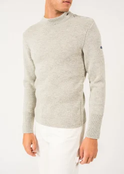 Saint James Sailor Jumpers|Sailor Jumpers*Paris plain sailor jumper Grisclair/ecru
