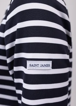 Saint James Sailor Striped Shirts*Phare boat neck striped sailor shirt Navy/neige