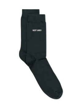 Saint James Shoes & Socks*Plain socks with '' embroidery Vegetal