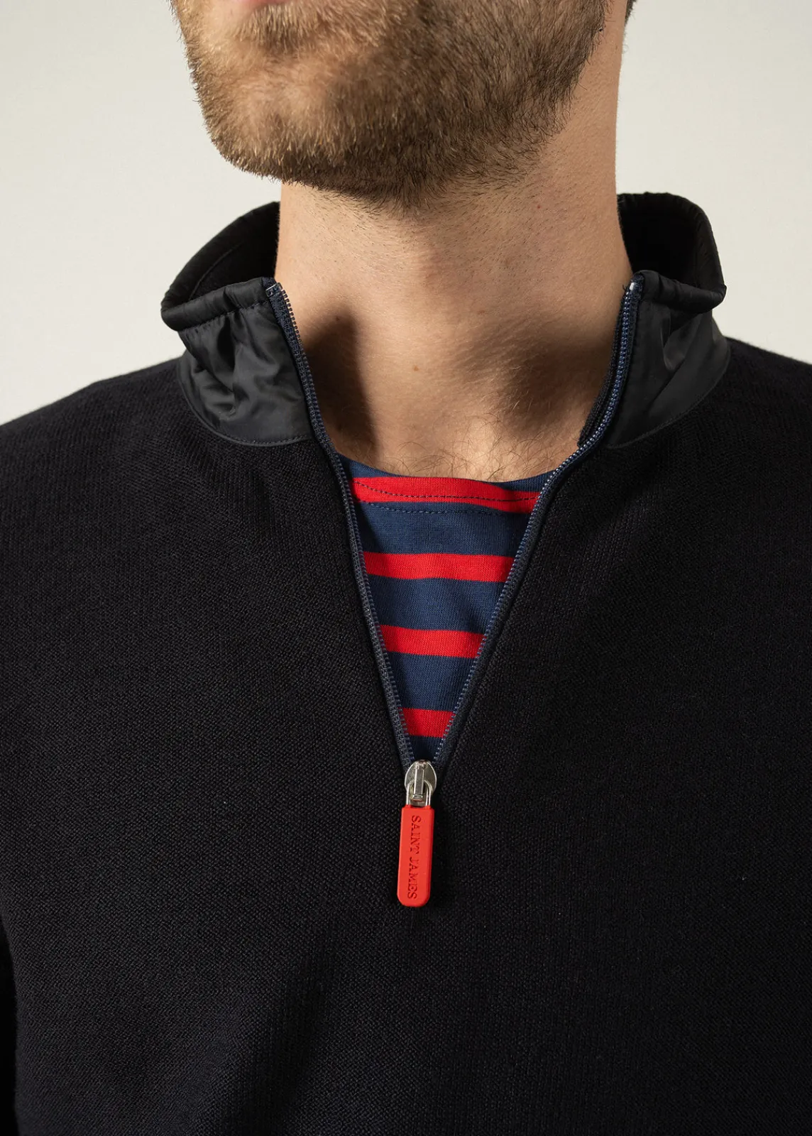 Saint James Jumpers & Cardigans*Pomeroy jumper Navy