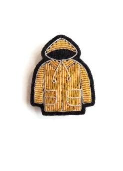 Saint James Brooches*Raincoat embroidered brooch Or