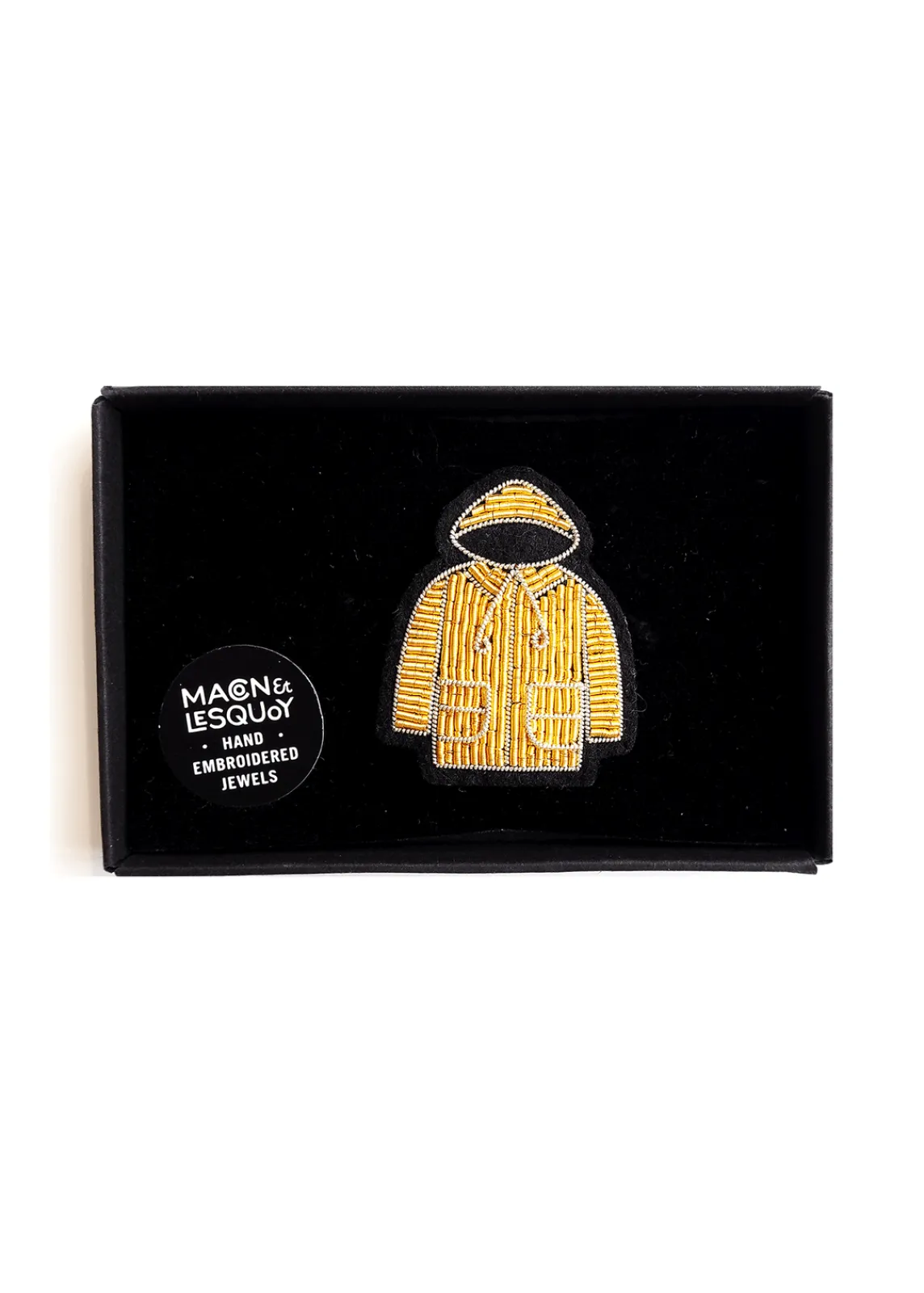 Saint James Brooches*Raincoat embroidered brooch Or