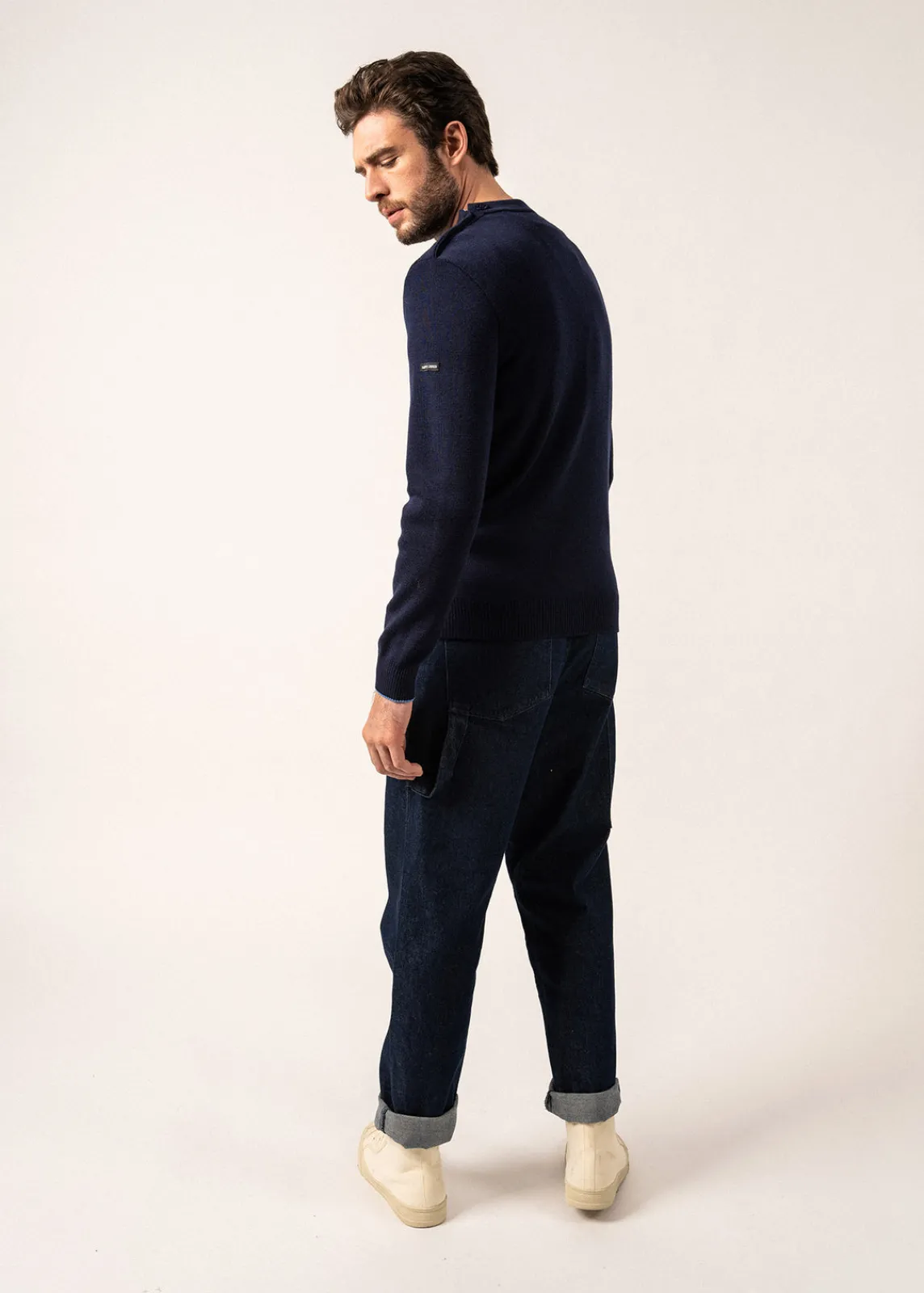 Saint James Sailor Jumpers|Sailor Jumpers*Rives sailor jumper in wool Insigne/oxygene