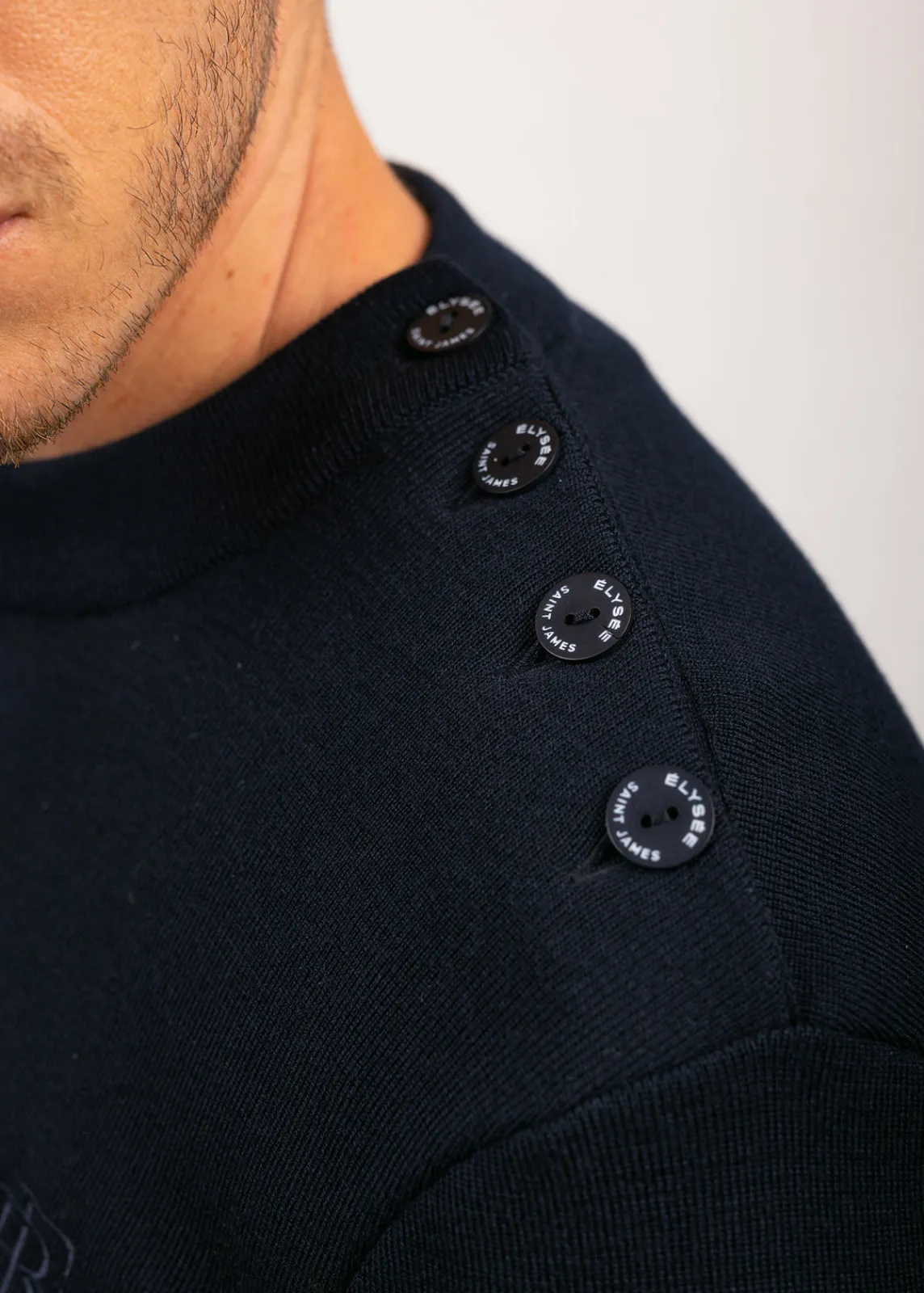 Saint James Sailor Jumpers|Sailor Jumpers*Sailor jumper with tricolour stripes Navy