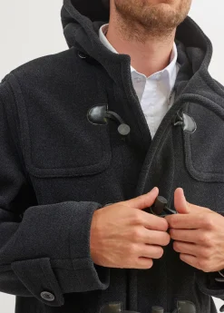 Saint James Coats*Saturne classic duffle-coat Anthracite