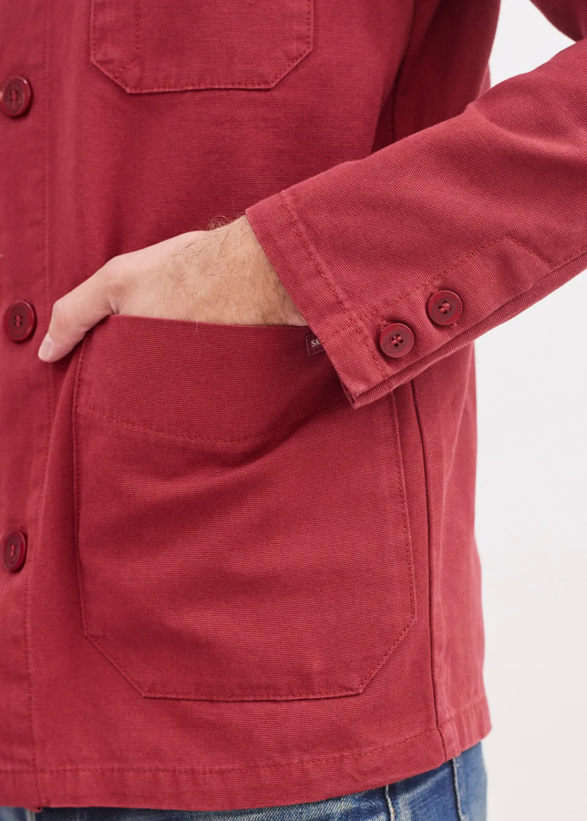 Saint James Shell Jackets & Raincoats*Sirocco fisherman's jacket Brique