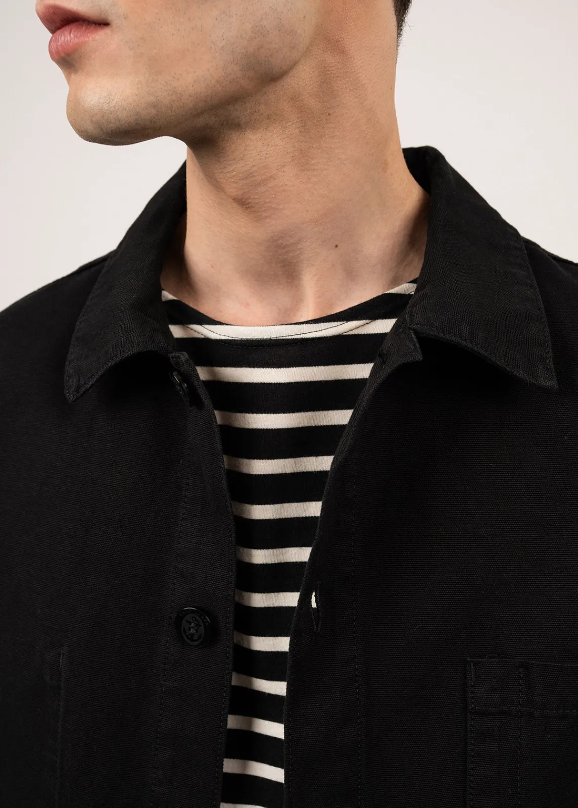 Saint James Shell Jackets & Raincoats*Sirocco fisherman's jacket Noir