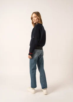 Saint James Jumpers, Cardigans, Jackets*Sélune Sweatshirt-inspired Jumper Marine