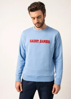 Saint James Jumpers & Cardigans*Solal sweatshirt Oxygene/tulipe