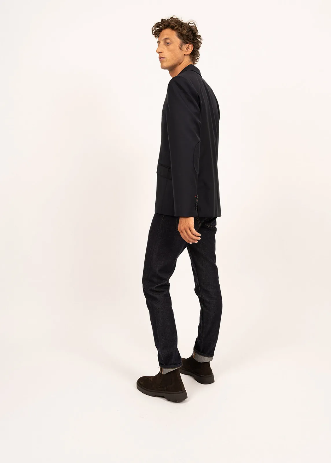 Saint James Shell Jackets & Raincoats*St Benoit wool cloth blazer Navy