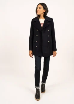 Saint James Coats & Peacoats*St Briac peacoat Navy