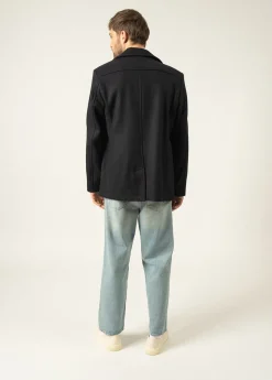 Saint James Coats*St Hilaire peacoat Navy