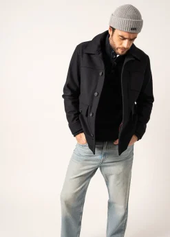 Saint James Shell Jackets & Raincoats*St Samuel Worker-style Jacket Navy