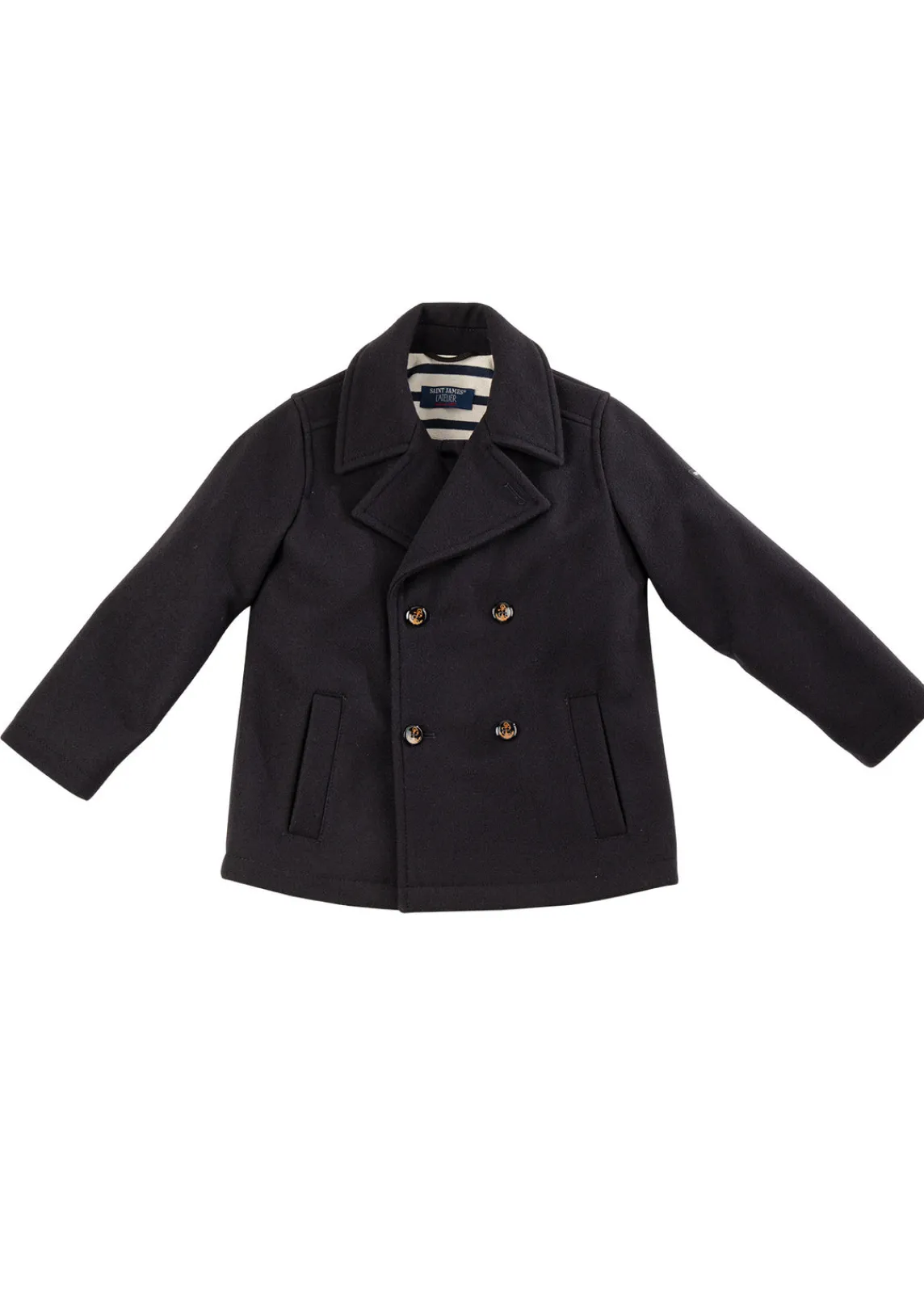 Saint James Coats*St Suliac peacoat for children Navy