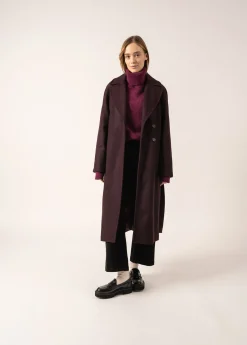 Saint James Coats & Peacoats*Ste Enora Classic Coat Prunefonce