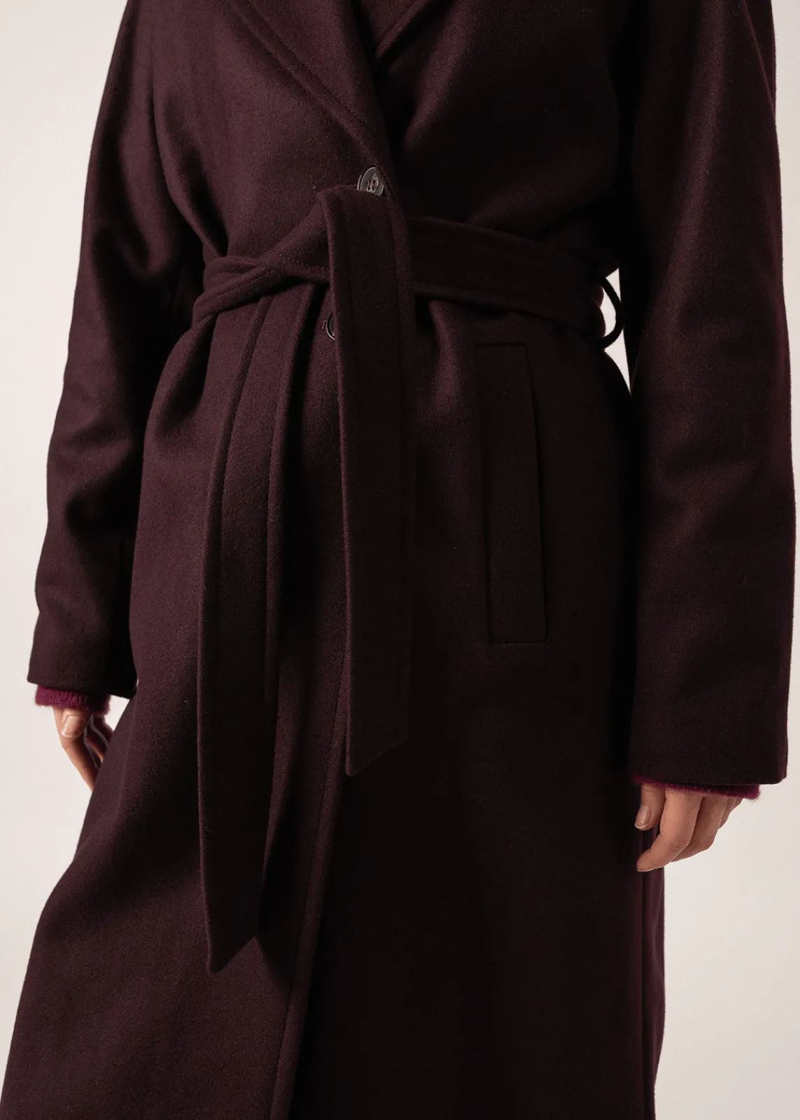 Saint James Coats & Peacoats*Ste Enora Classic Coat Prunefonce