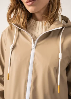 Saint James Shell Jackets & Raincoats*Ste Gabrielle hooded raincoat Naturel