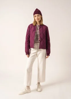 Saint James Jumpers, Cardigans, Jackets*Ste Izia Quilted Jacket Prune