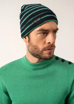 Saint James Hats & Beanies*Striped sailor hat Marine/trefle