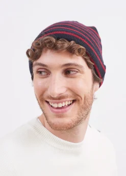 Saint James Hats & Beanies*Striped sailor hat Navy/medoc
