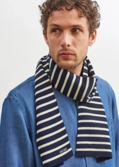Saint James Accessories|Accessories*Striped scarf Marine/ecru