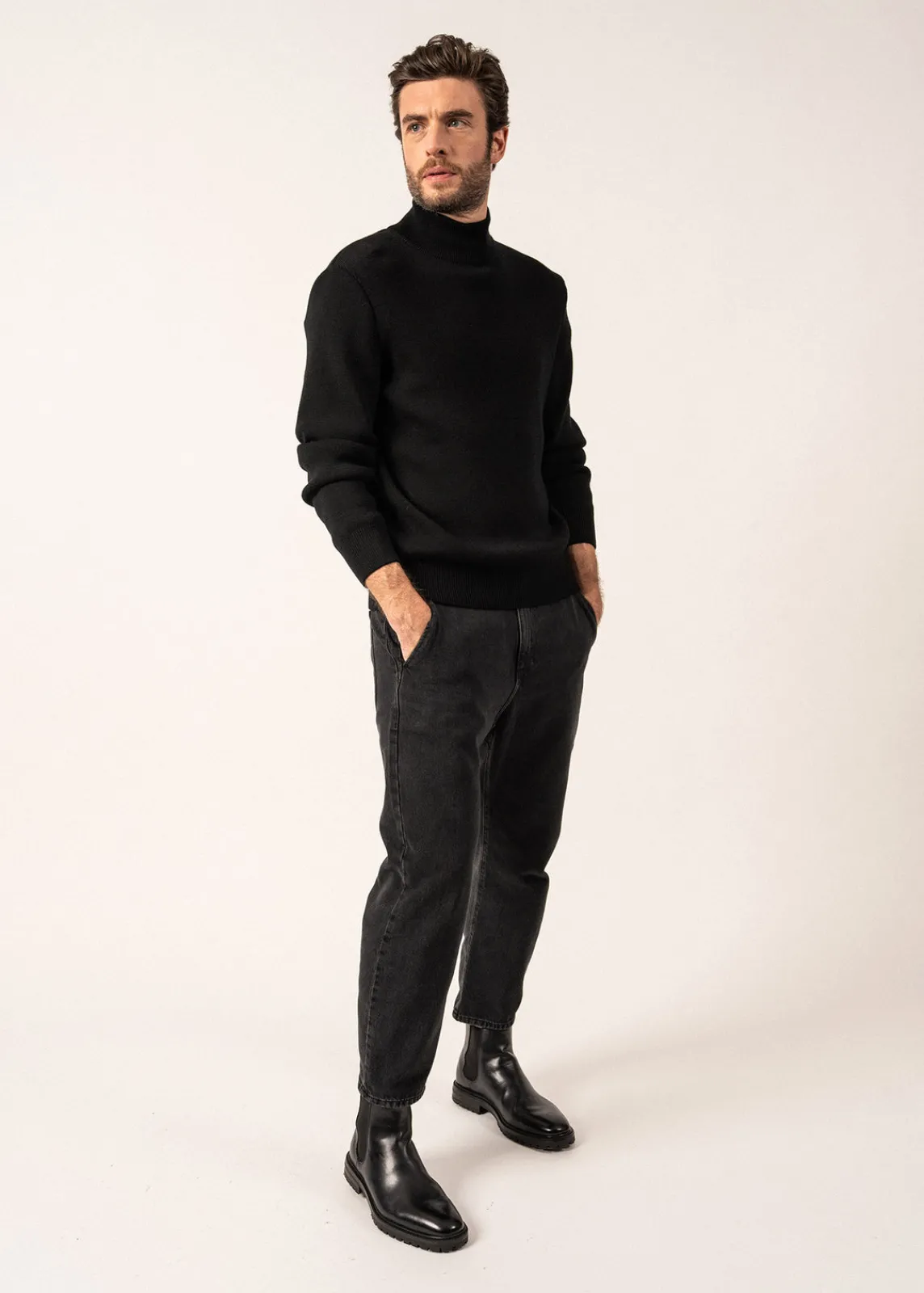 Saint James Jumpers & Cardigans*Tarbes high neck jumper Noir