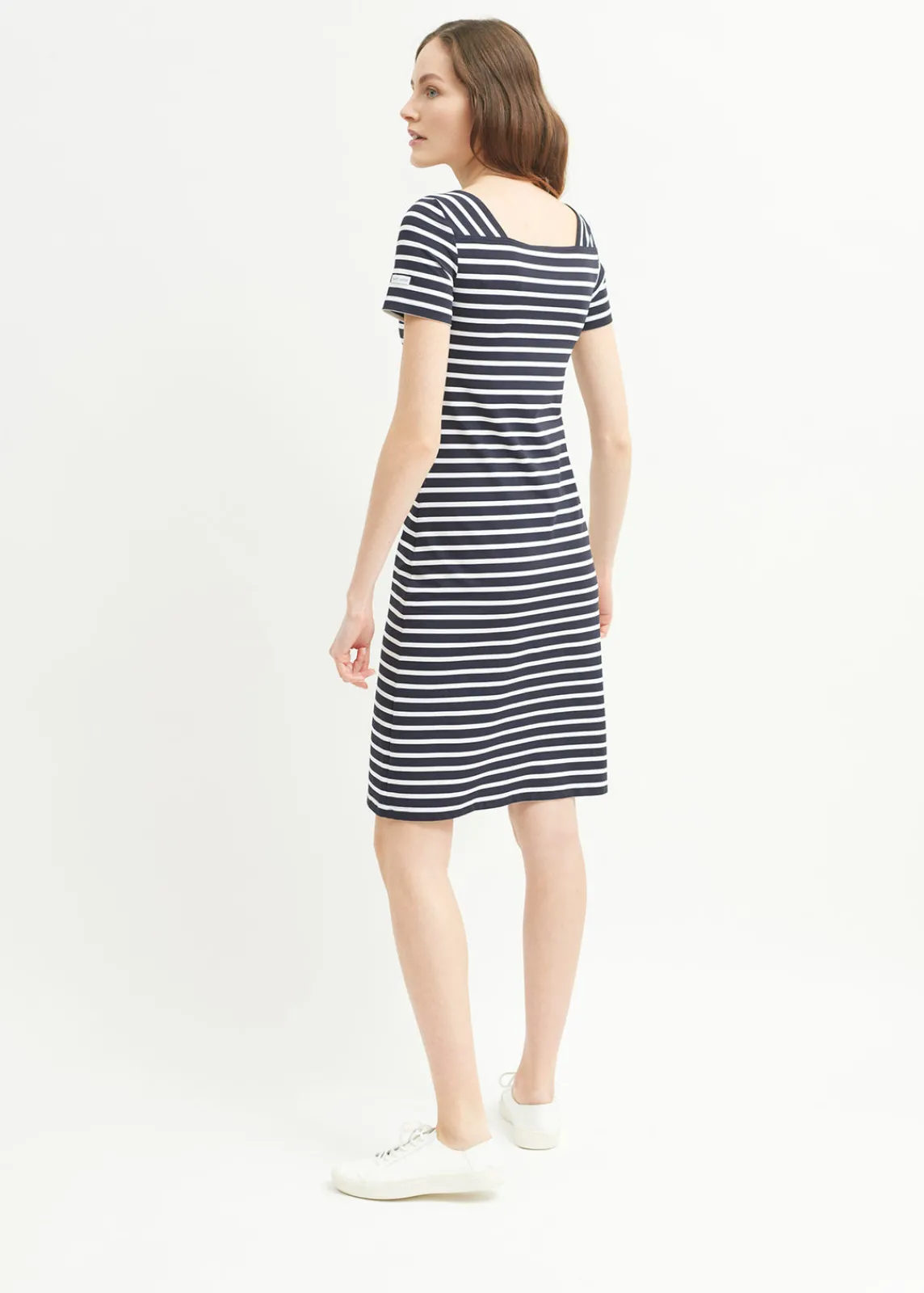 Saint James Dresses & Skirts*Tolède anti-UV striped dress Navy/neige