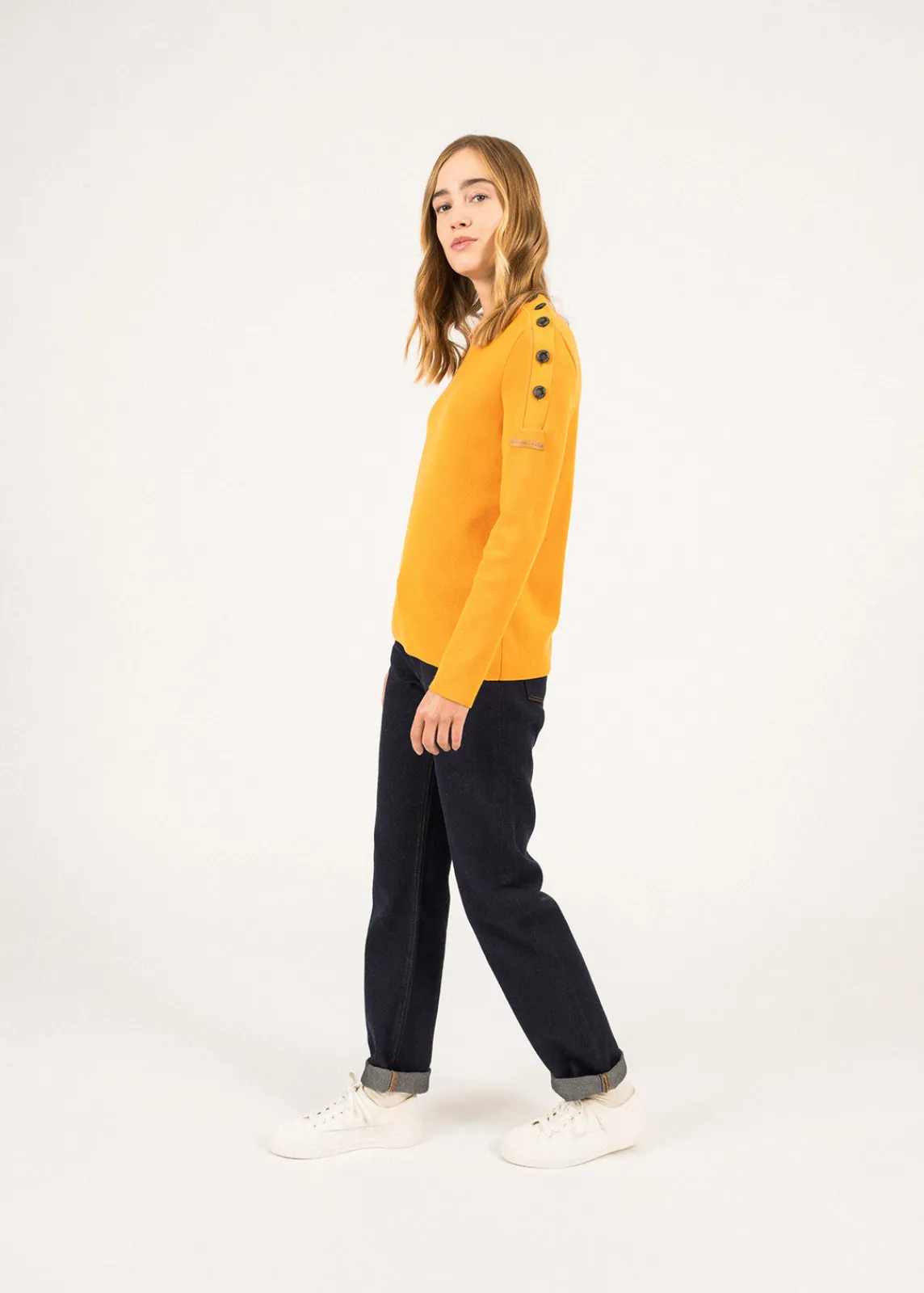 Saint James Sailor Jumpers|Sailor Jumpers*Transmission sailor jumper in Merino wool Marine
