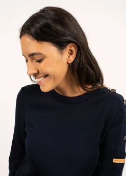 Saint James Sailor Jumpers|Sailor Jumpers*Transmission sailor jumper in Merino wool Marine