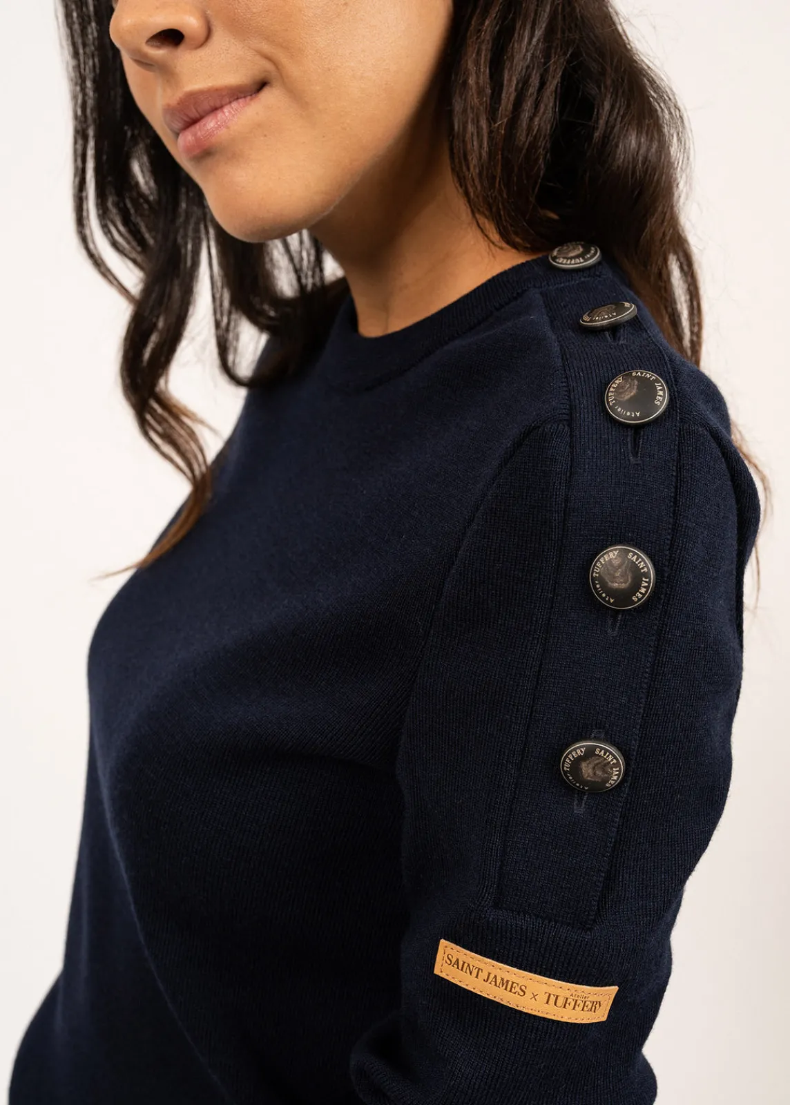 Saint James Sailor Jumpers|Sailor Jumpers*Transmission sailor jumper in Merino wool Marine