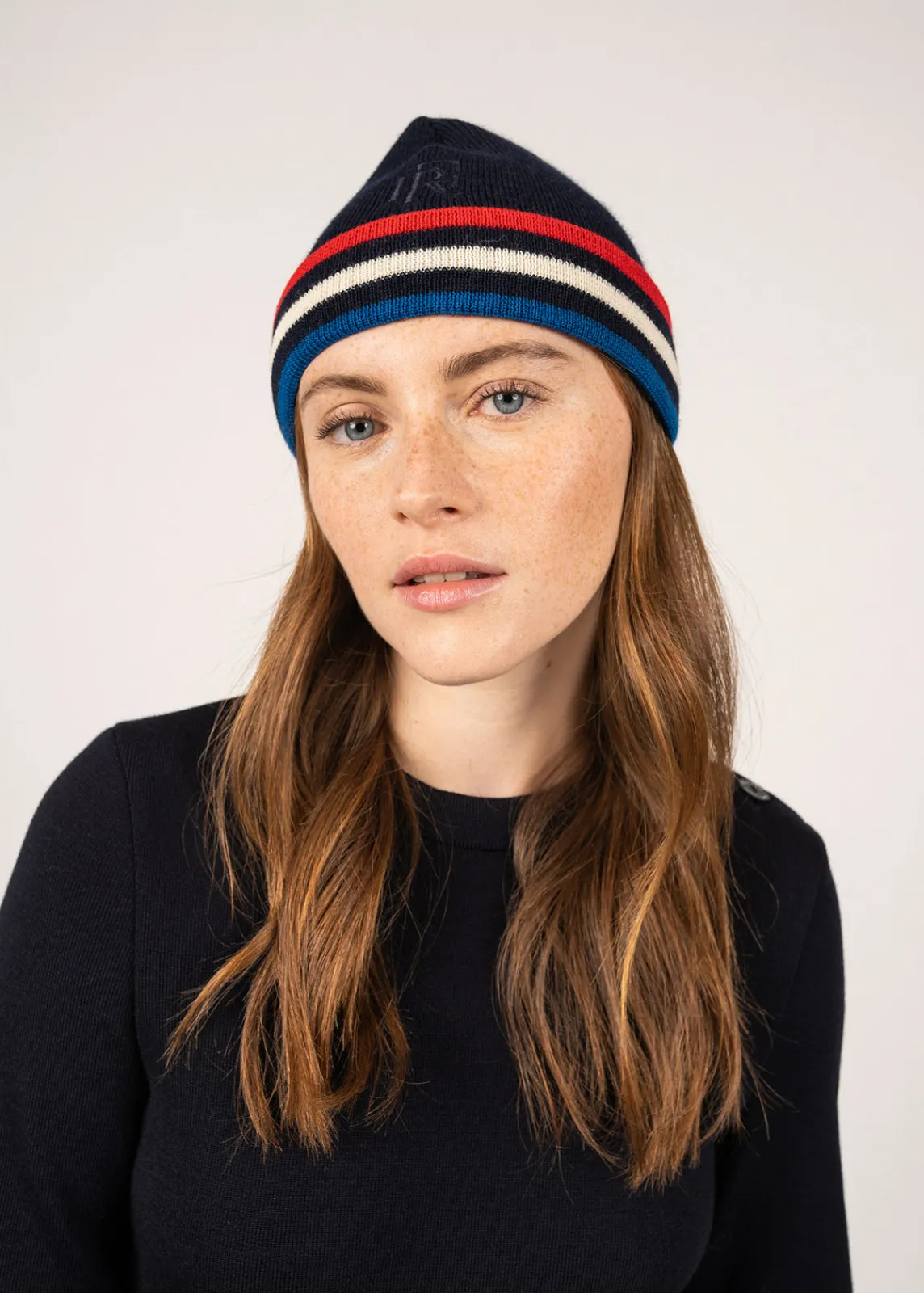 Saint James Hats & Beanies*Tricolor wool hat Marine