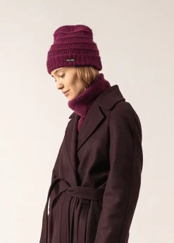 Saint James Accessories*Valais Mohair Beanie Prune