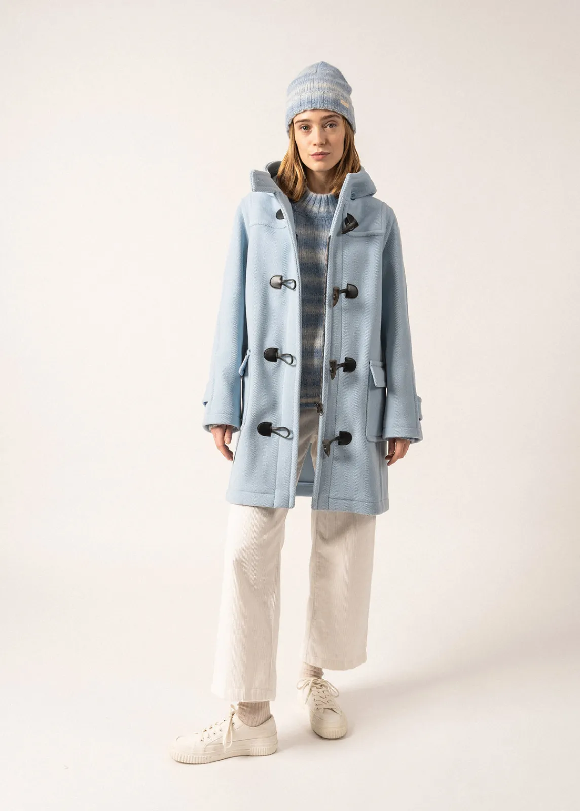 Saint James Coats & Peacoats*Venus classic duffle-coat Ciel