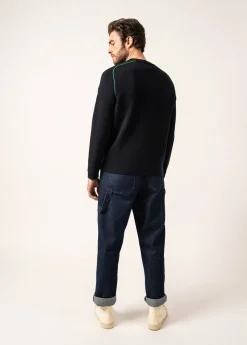 Saint James Jumpers & Cardigans*Vizile Wool Jumper Navy/trefle