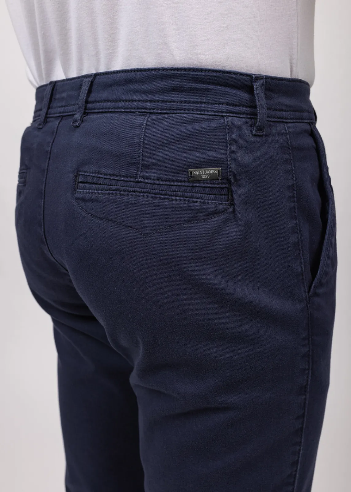 Saint James Trousers & Shorts*Voile Eté chino pants Marine