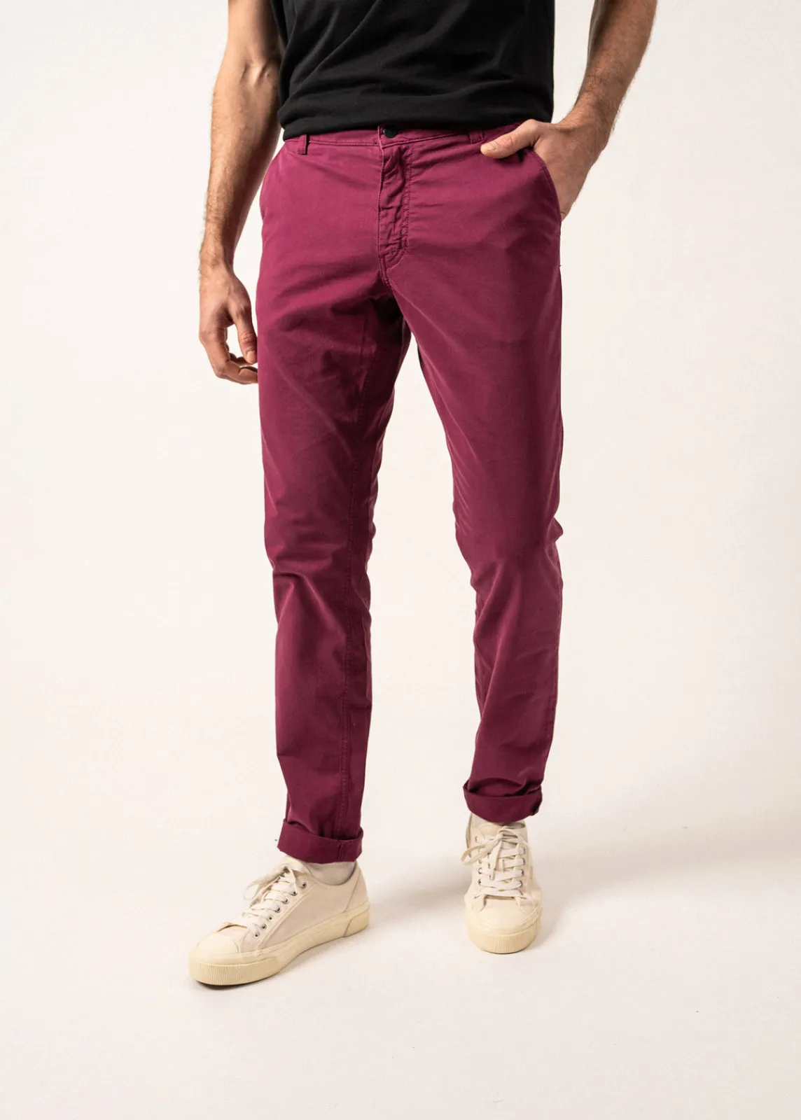 Saint James Trousers & Shorts*Voile Hiver chino pants Prune