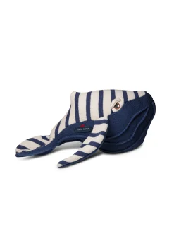 Saint James Soft Toys*Whale soft toy Ecru/marine