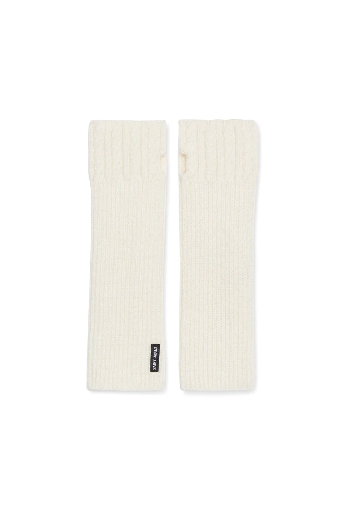 Saint James Accessories*Wool Mittens Blancd'hiver
